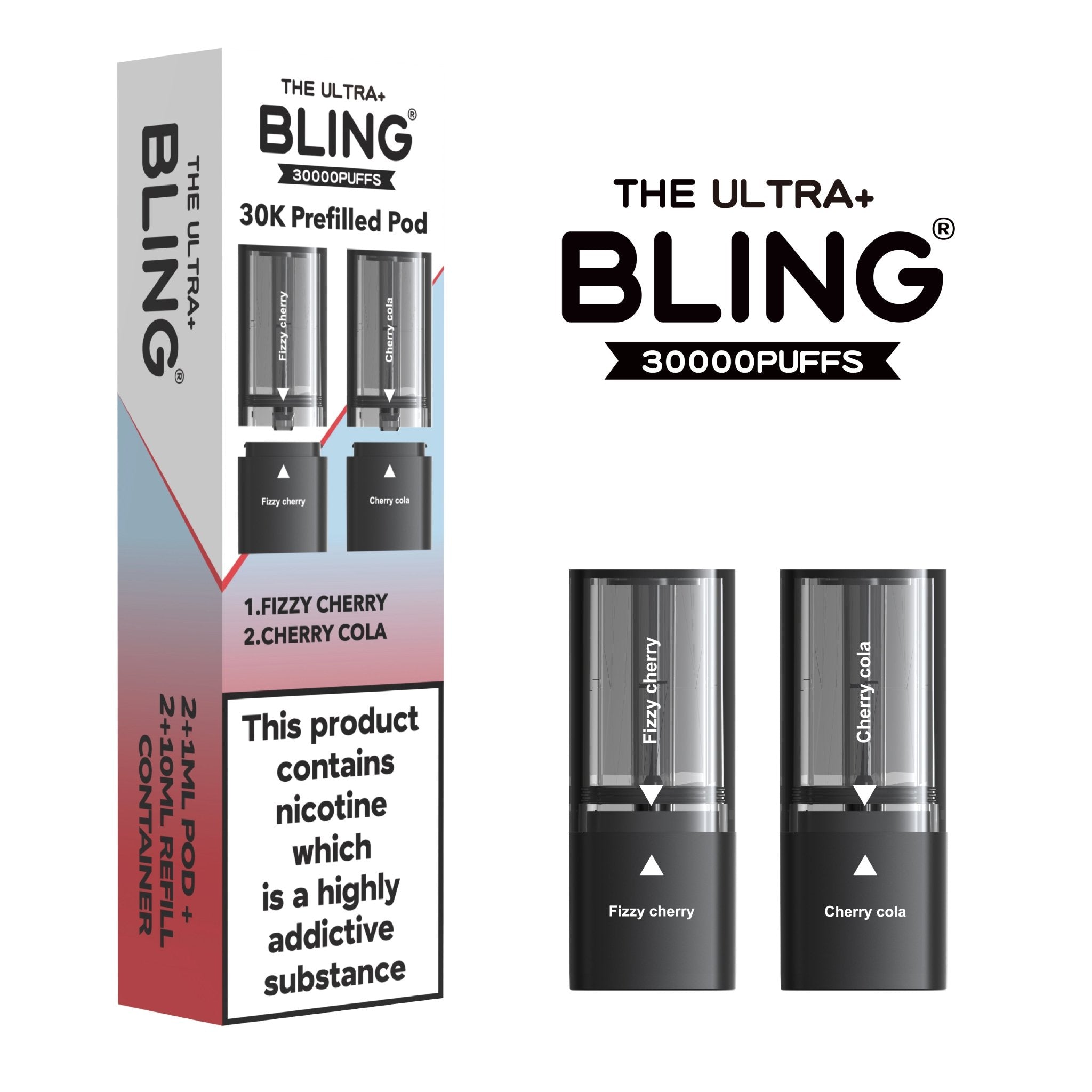 buy The Bling Ultra Plus 30k Replacement Pods Pack of 5 at Wolfvapes.co.uk