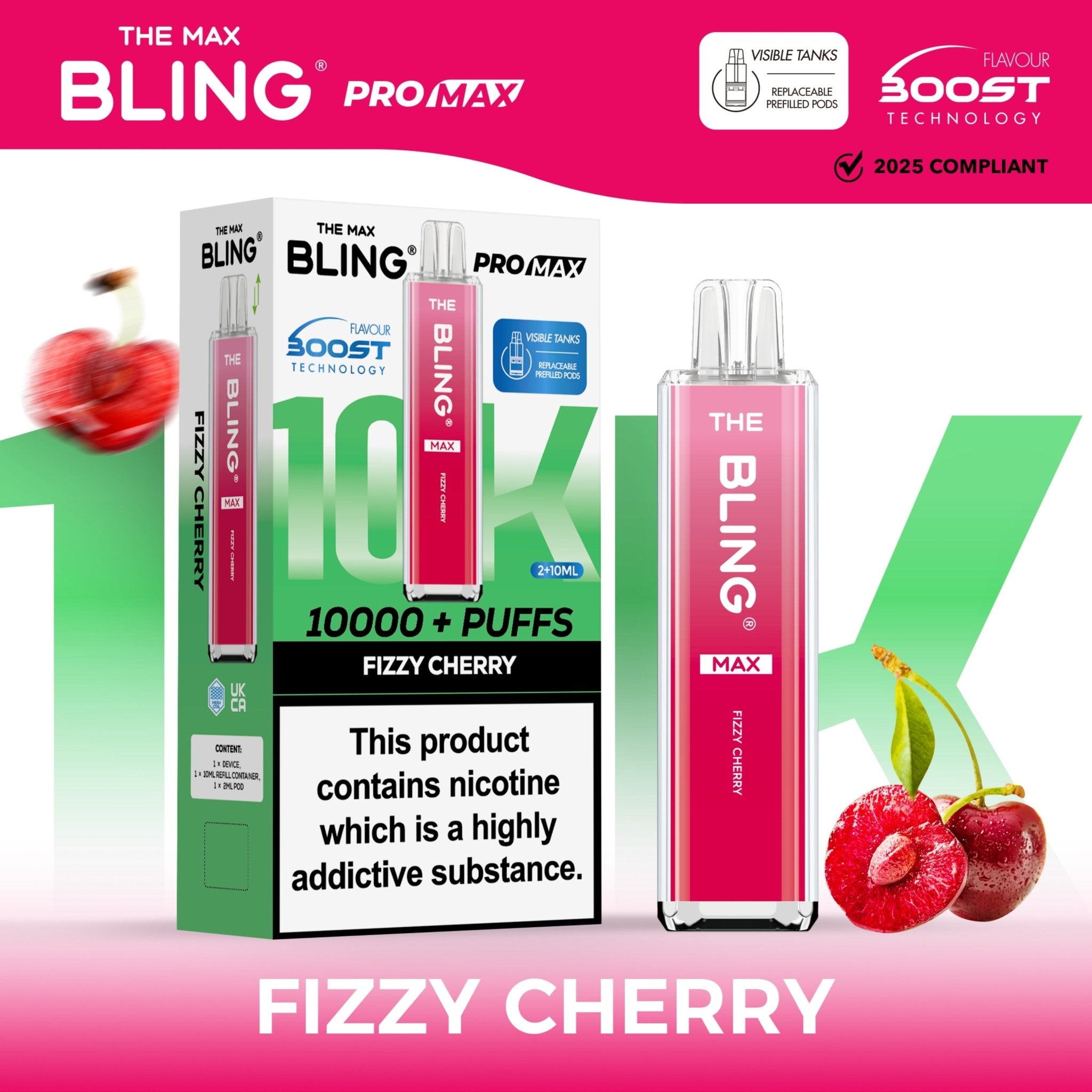 buy The Crystal Bling Max 10000 Preffilled Vape Kit Box of 5 at Wolfvapes.co.uk