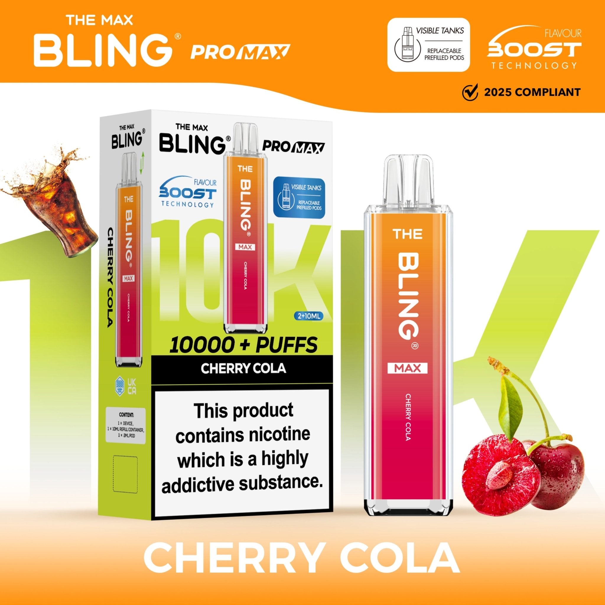 buy The Crystal Bling Max 10000 Preffilled Vape Kit Box of 5 at Wolfvapes.co.uk
