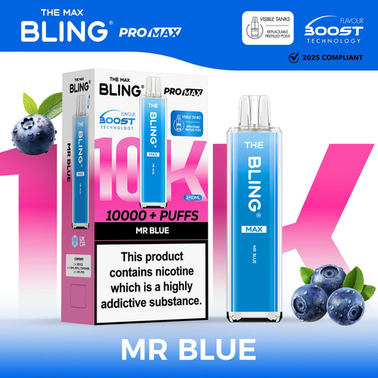 buy The Crystal Bling Max 10000 Preffilled Vape Kit Box of 5 at Wolfvapes.co.uk
