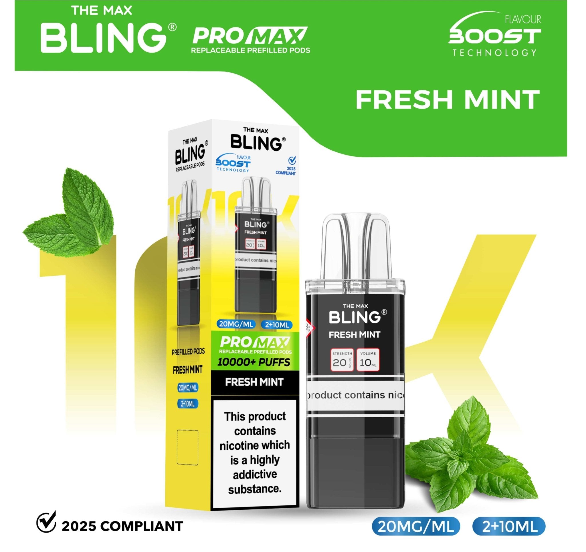 buy The Crystal Bling Max 10k Replacement Pods at Wolfvapes.co.uk