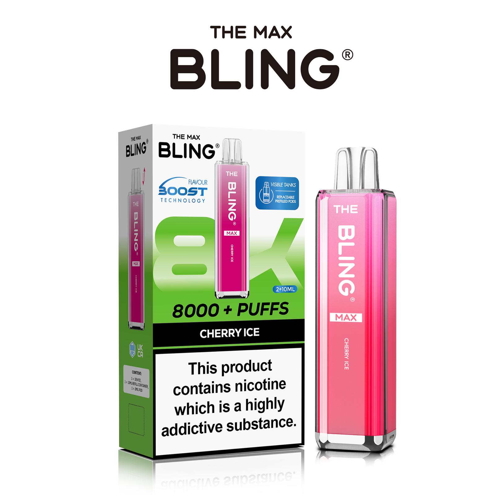 buy The Crystal Bling Max 8000 Preffilled Vape Kit Box of 5 at Wolfvapes.co.uk