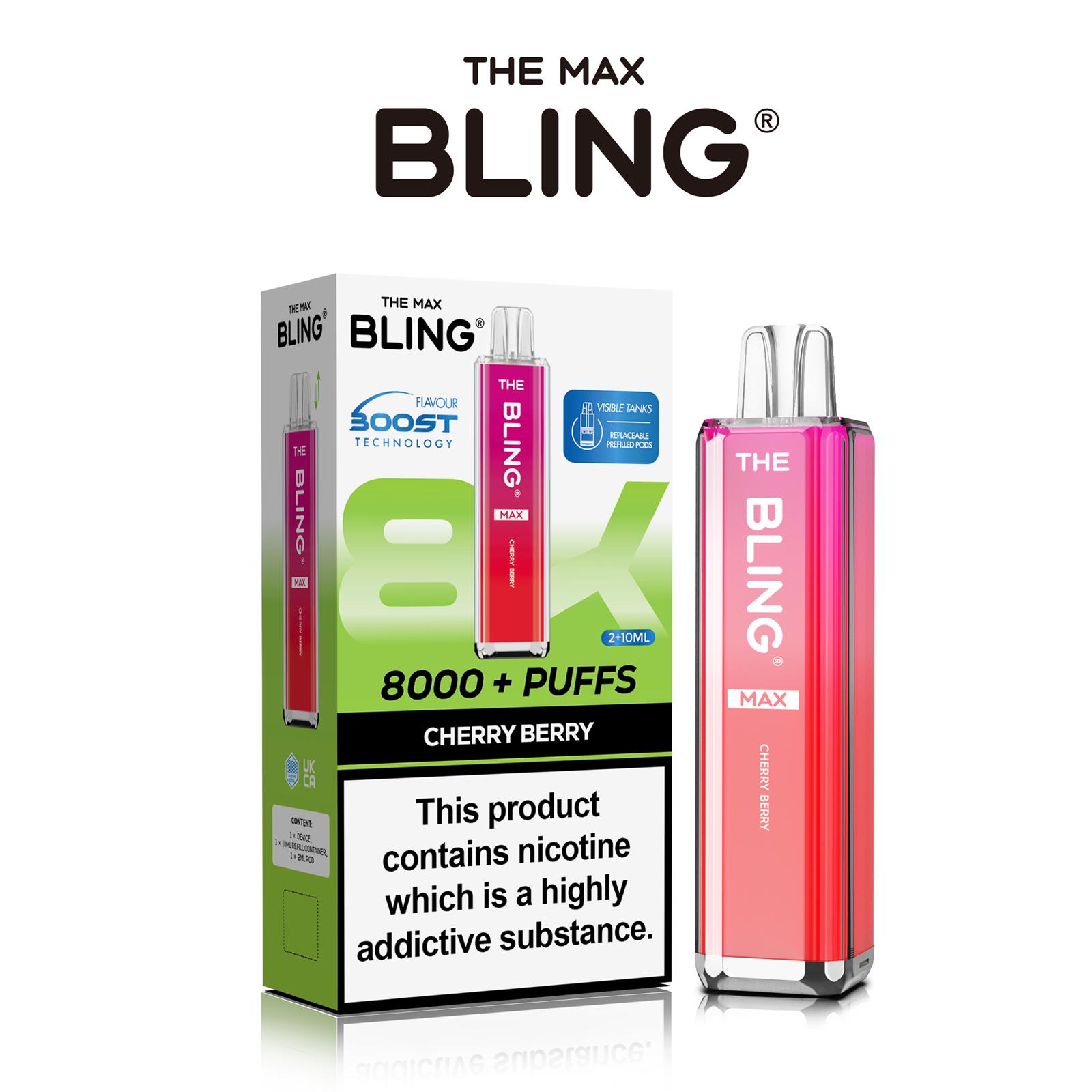 buy The Crystal Bling Max 8000 Preffilled Vape Kit Box of 5 at Wolfvapes.co.uk
