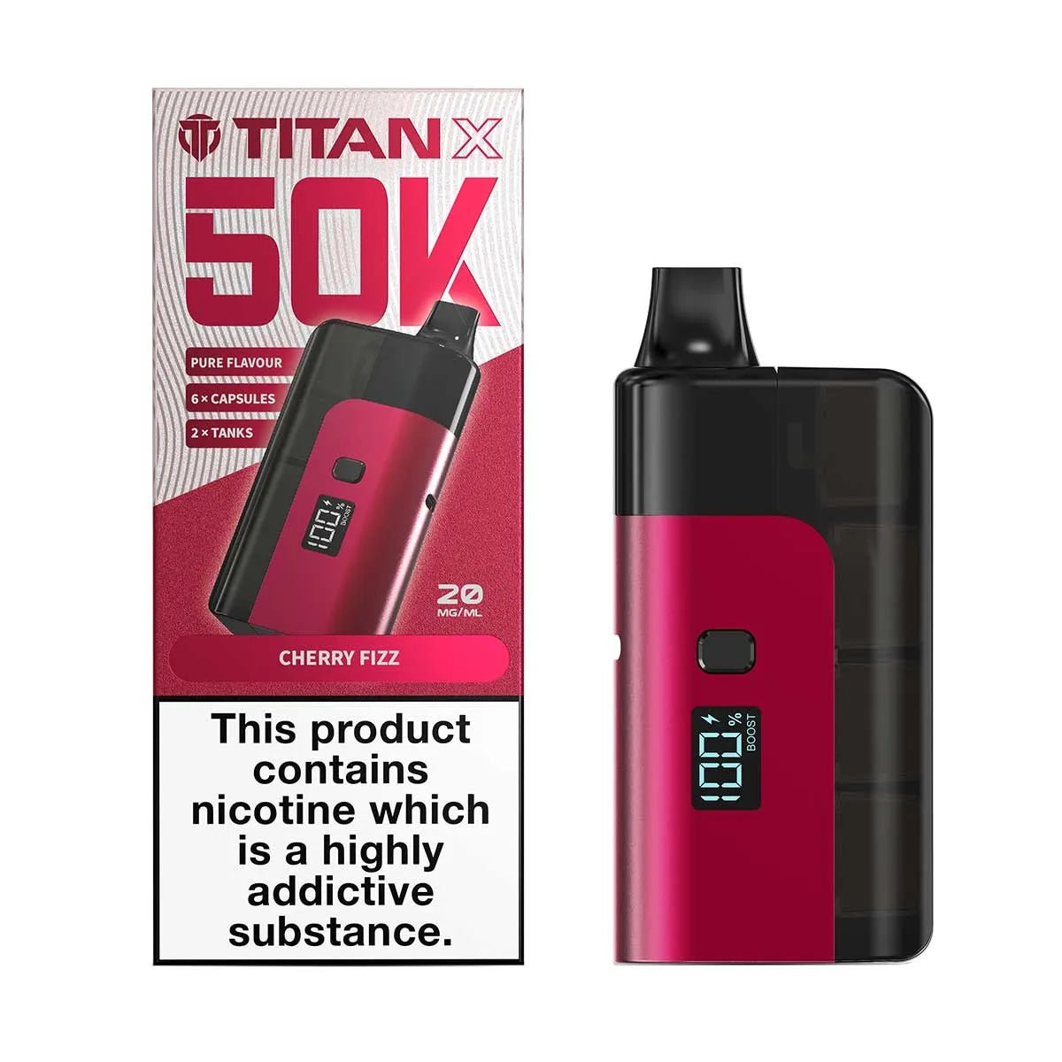 buy Titan X 50K Prefilled Pod Kit Box of 5 at Wolfvapes.co.uk