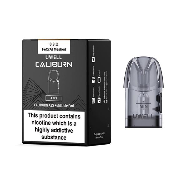 buy Uwell Caliburn A3S Replacement Pods - Pack of 4 at Wolfvapes.co.uk