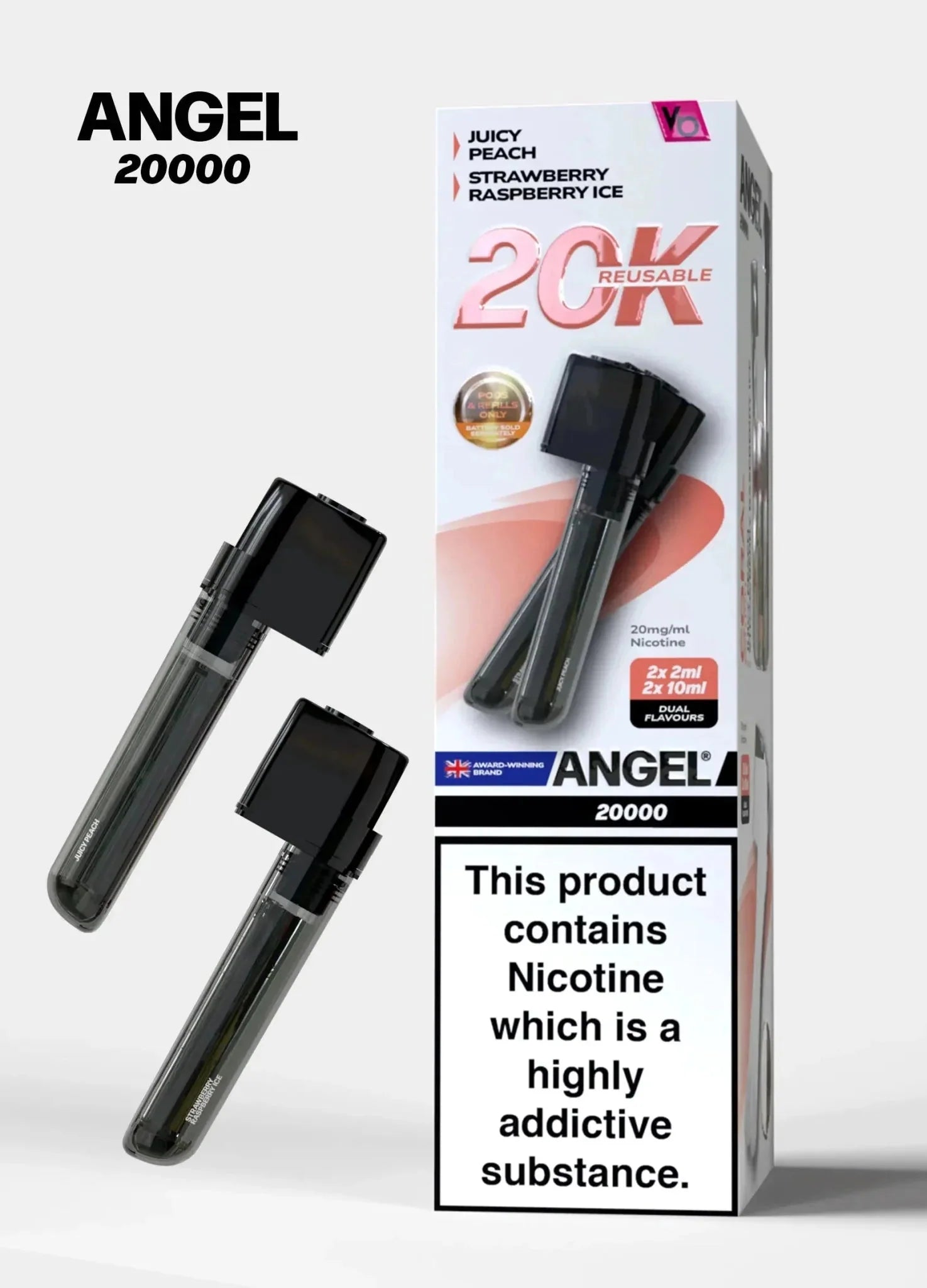 buy Vapes Bars Angel 20000 Prefilled Pods Box of 5 at Wolfvapes.co.uk