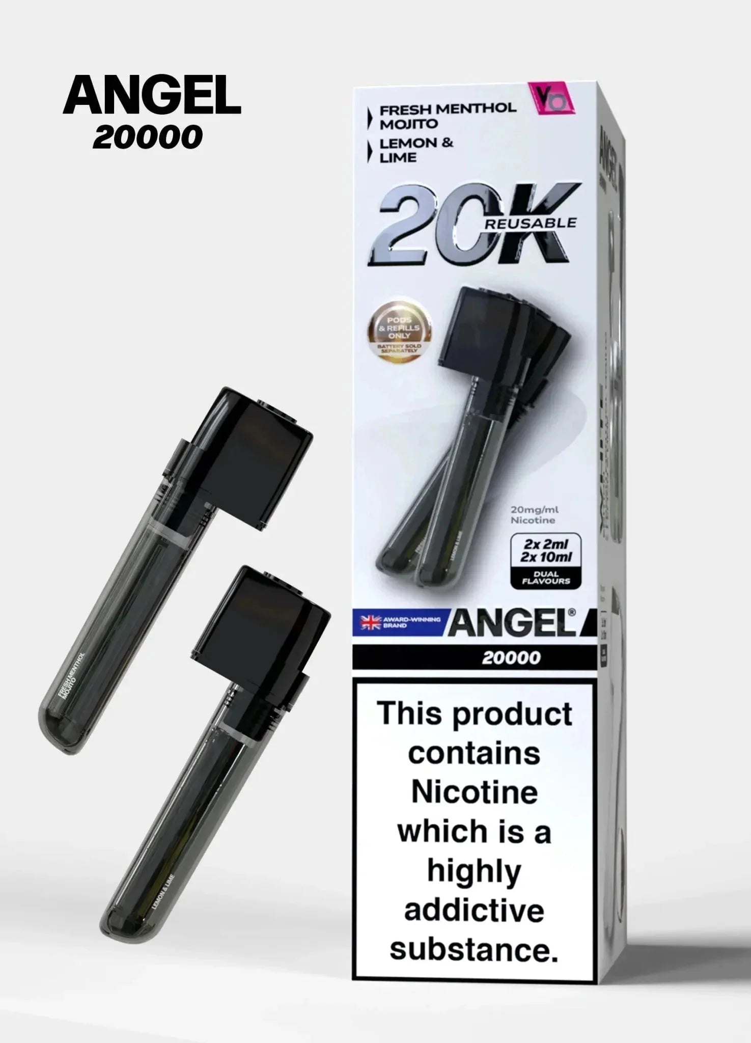buy Vapes Bars Angel 20000 Prefilled Pods Box of 5 at Wolfvapes.co.uk