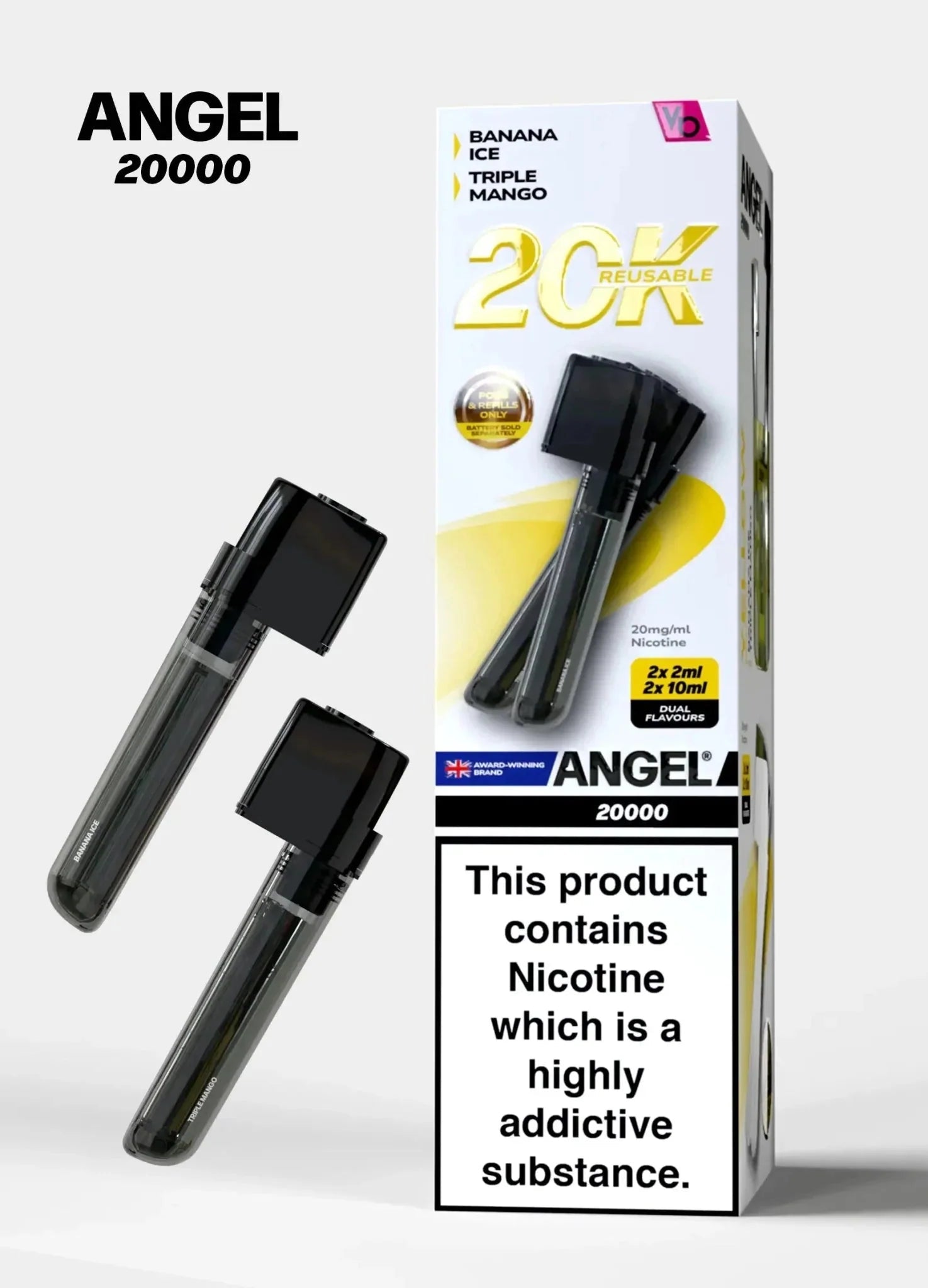 buy Vapes Bars Angel 20000 Prefilled Pods Box of 5 at Wolfvapes.co.uk