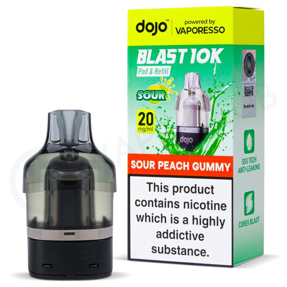 buy Vaporesso Dojo Blast 10K Prefilled Pods - Pack of 5 at Wolfvapes.co.uk