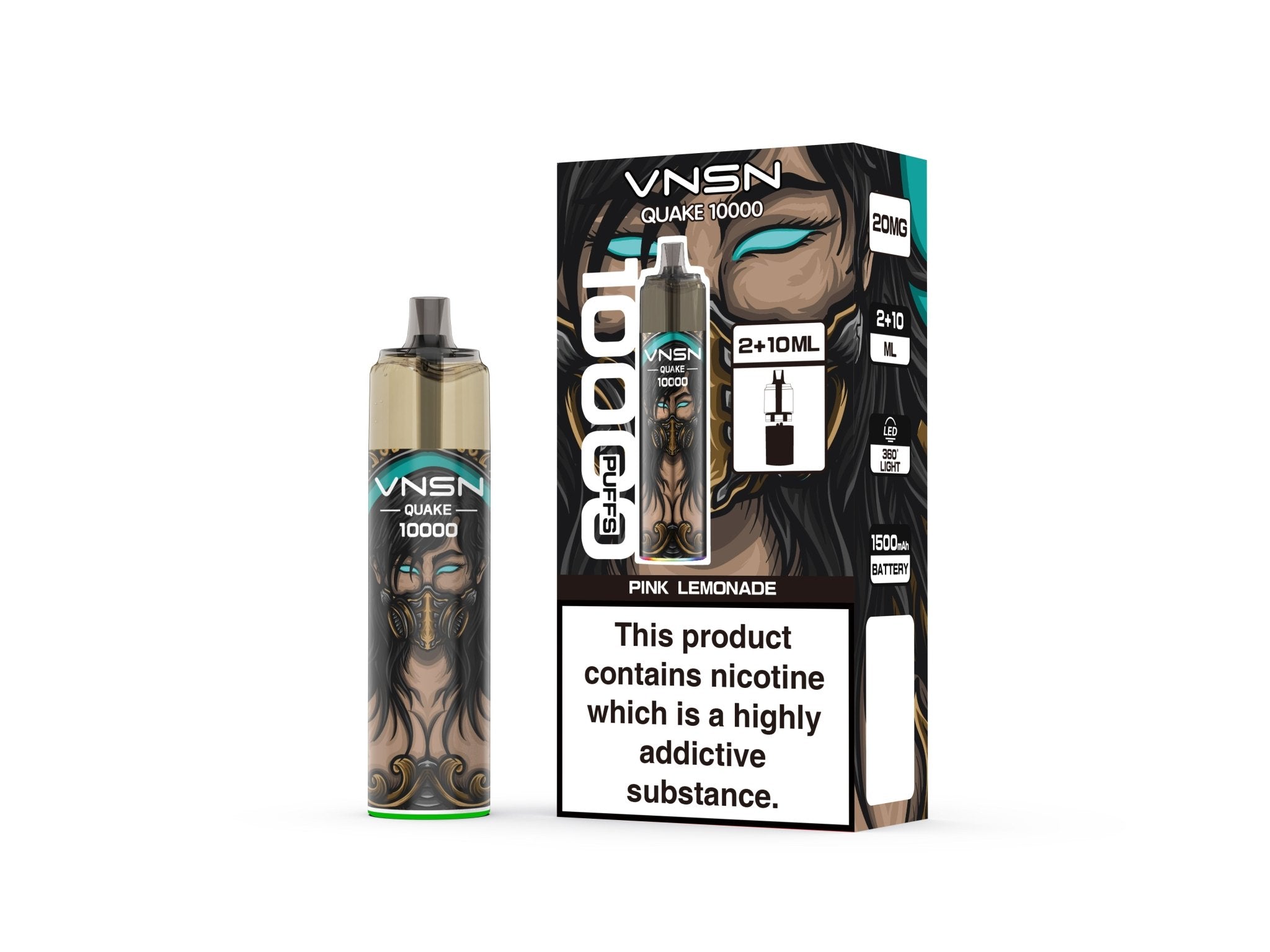 buy VNSN Quake 10000 Prefilled Refill Pod Vape Kit Box of 5 at Wolfvapes.co.uk