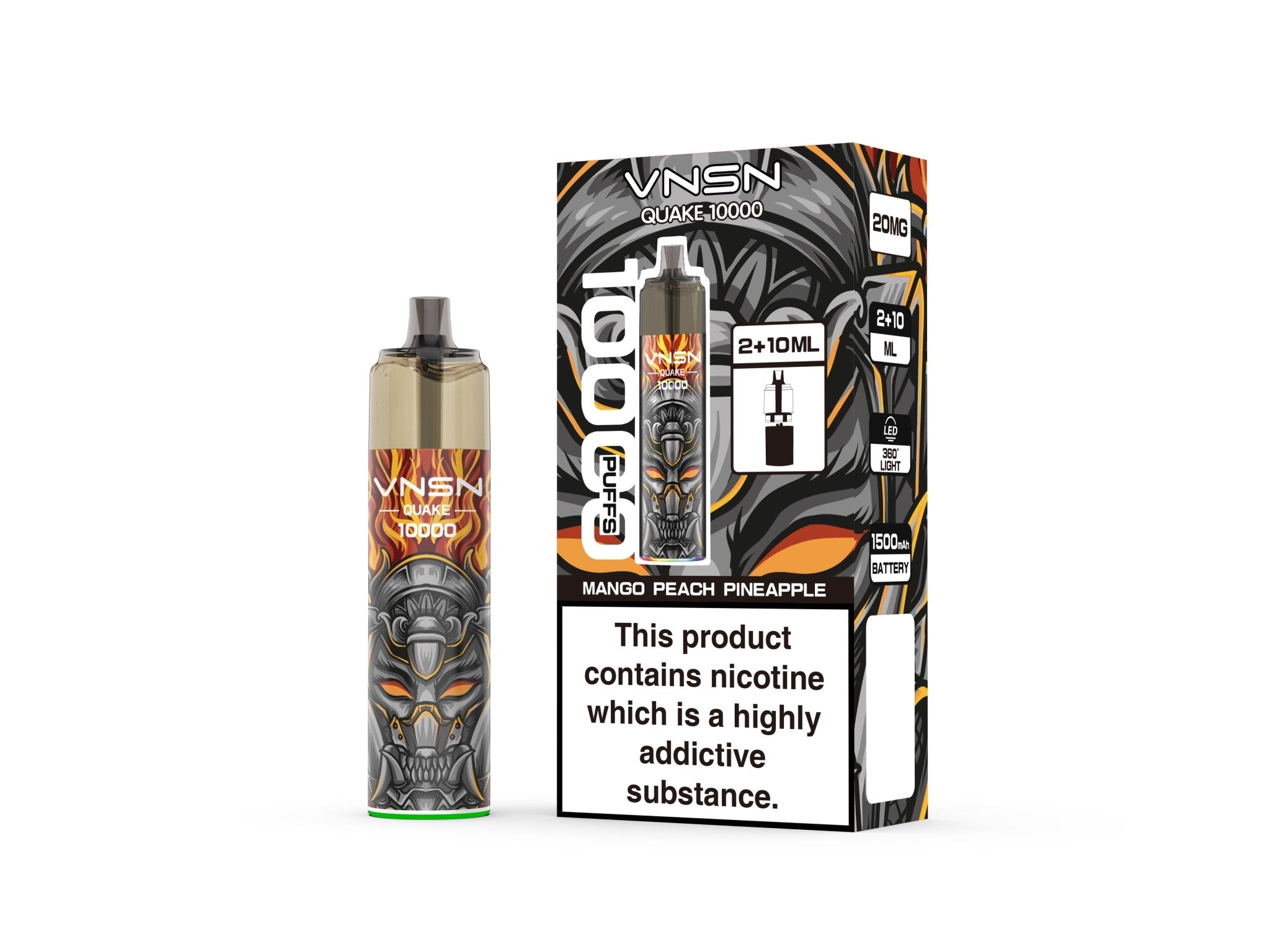 buy VNSN Quake 10000 Prefilled Refill Pod Vape Kit Box of 5 at Wolfvapes.co.uk