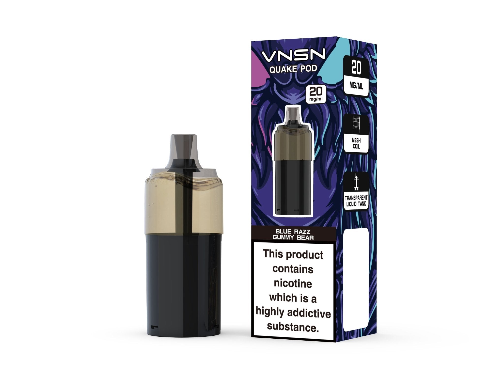 buy VNSN Quake 10000 Replacement Pods Box of 5 at Wolfvapes.co.uk