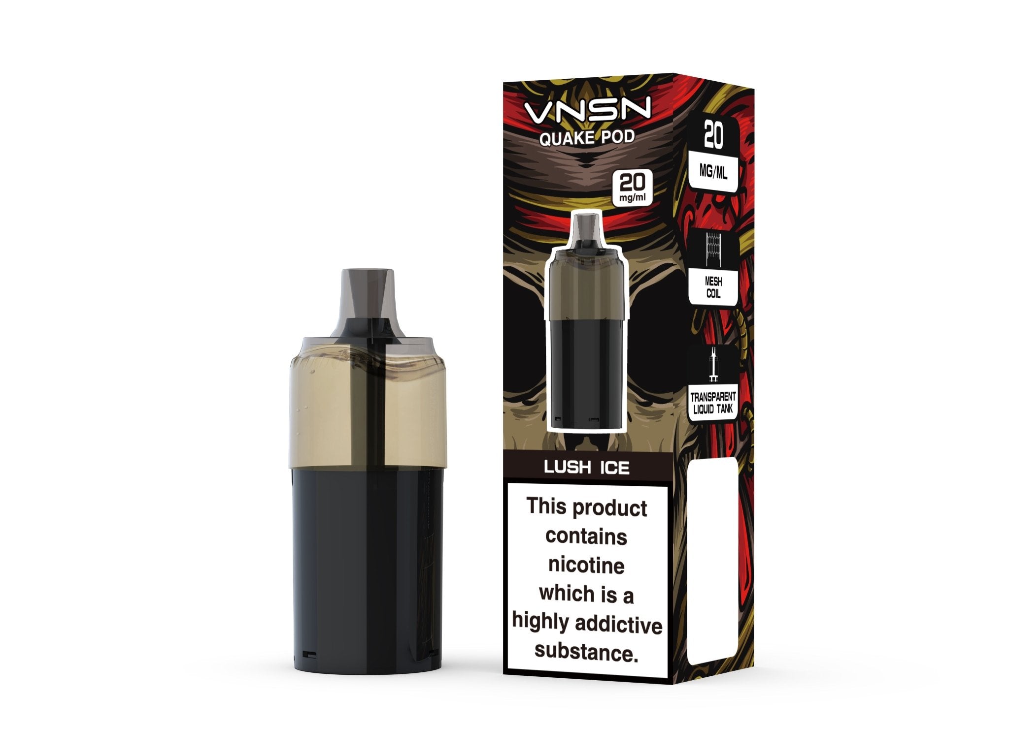 buy VNSN Quake 10000 Replacement Pods Box of 5 at Wolfvapes.co.uk