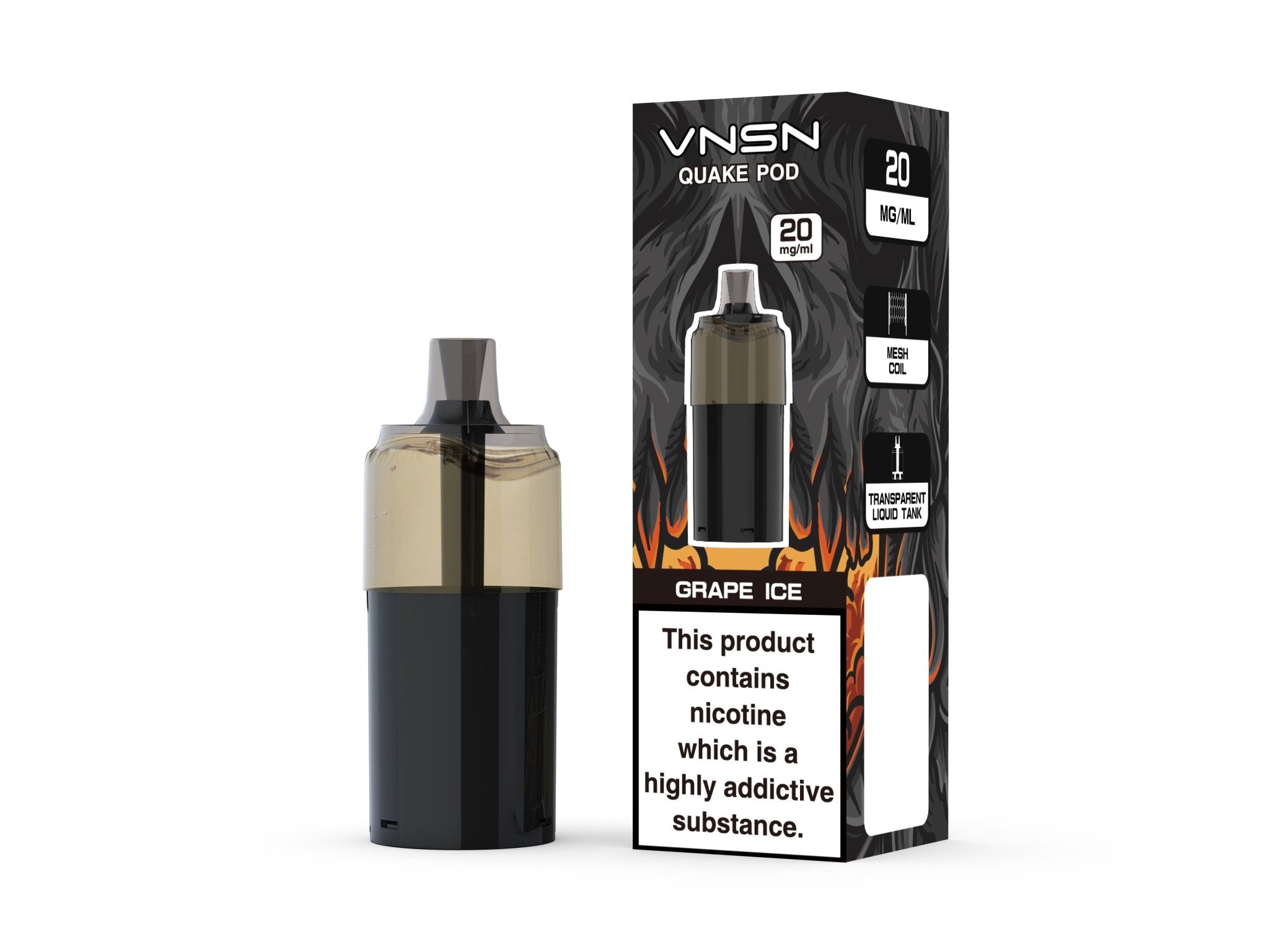 buy VNSN Quake 10000 Replacement Pods Box of 5 at Wolfvapes.co.uk