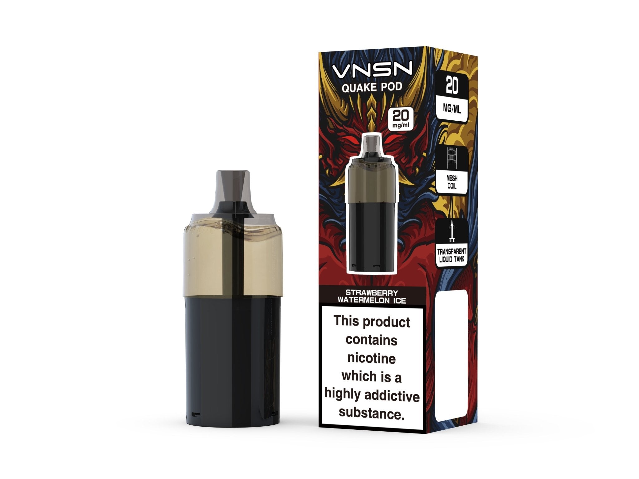 buy VNSN Quake 10000 Replacement Pods Box of 5 at Wolfvapes.co.uk