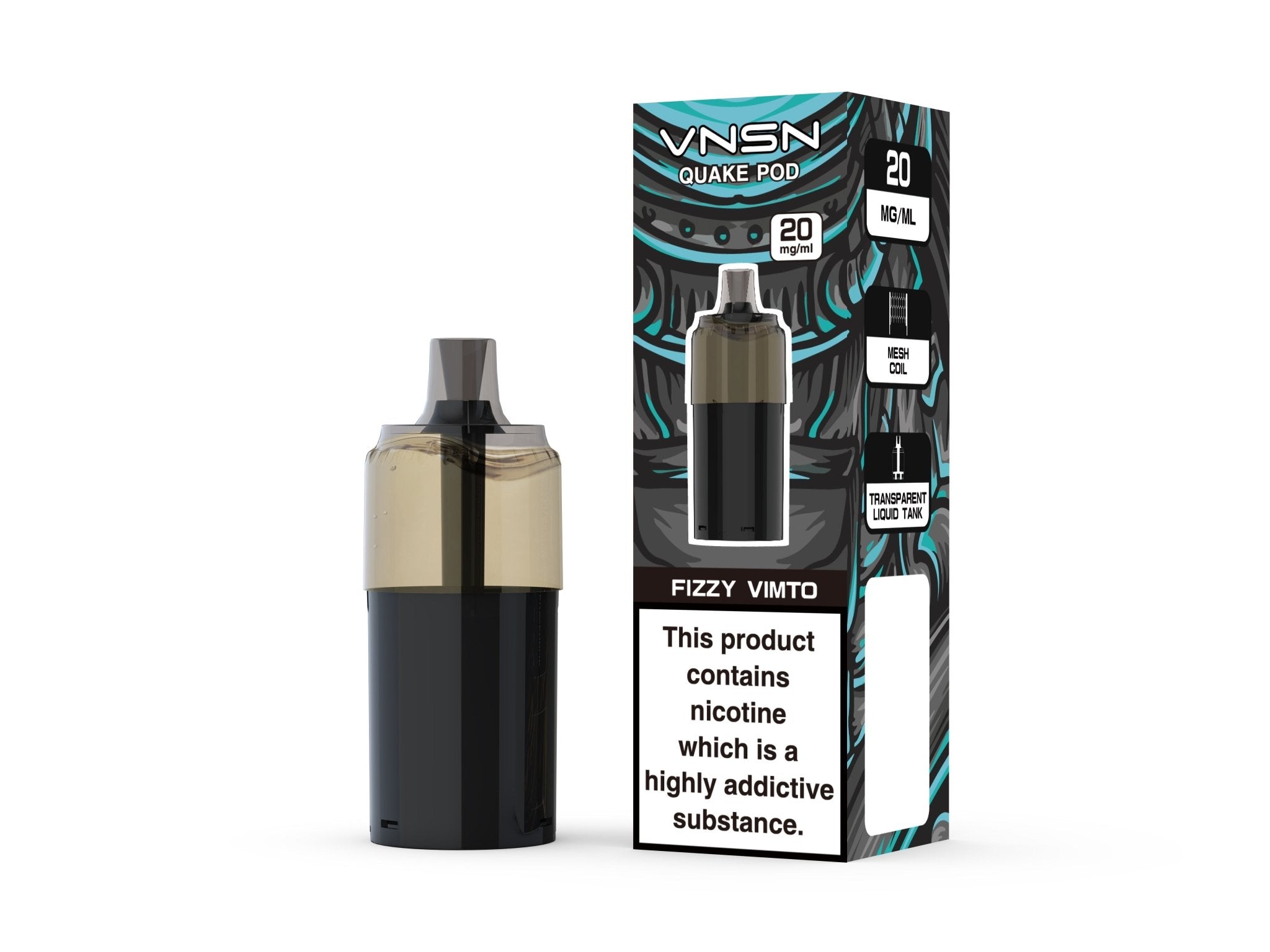 buy VNSN Quake 10000 Replacement Pods Box of 5 at Wolfvapes.co.uk