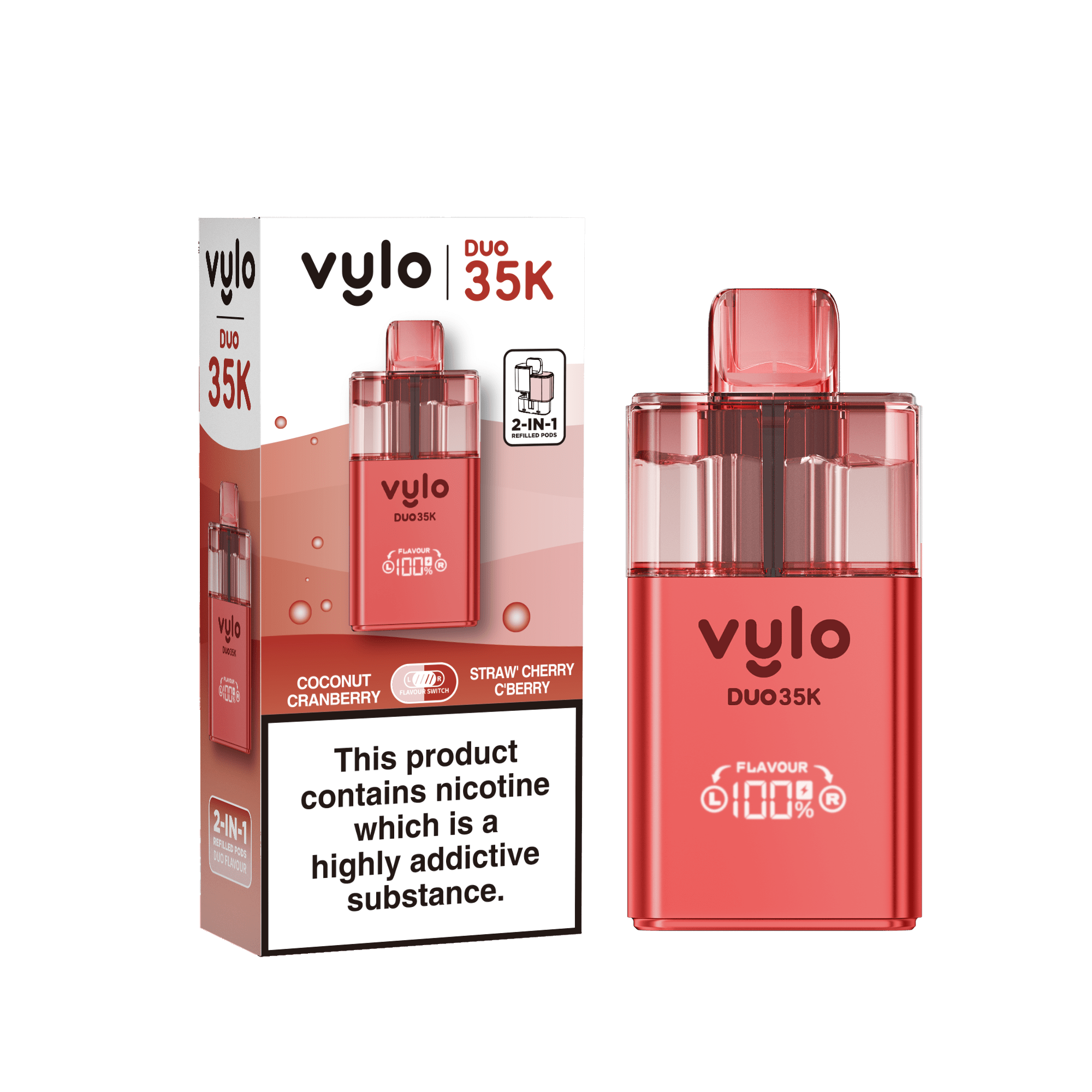 buy Vylo Duo 35k Prefilled 2 in 1 Pod Vape Box of 5 at Wolfvapes.co.uk