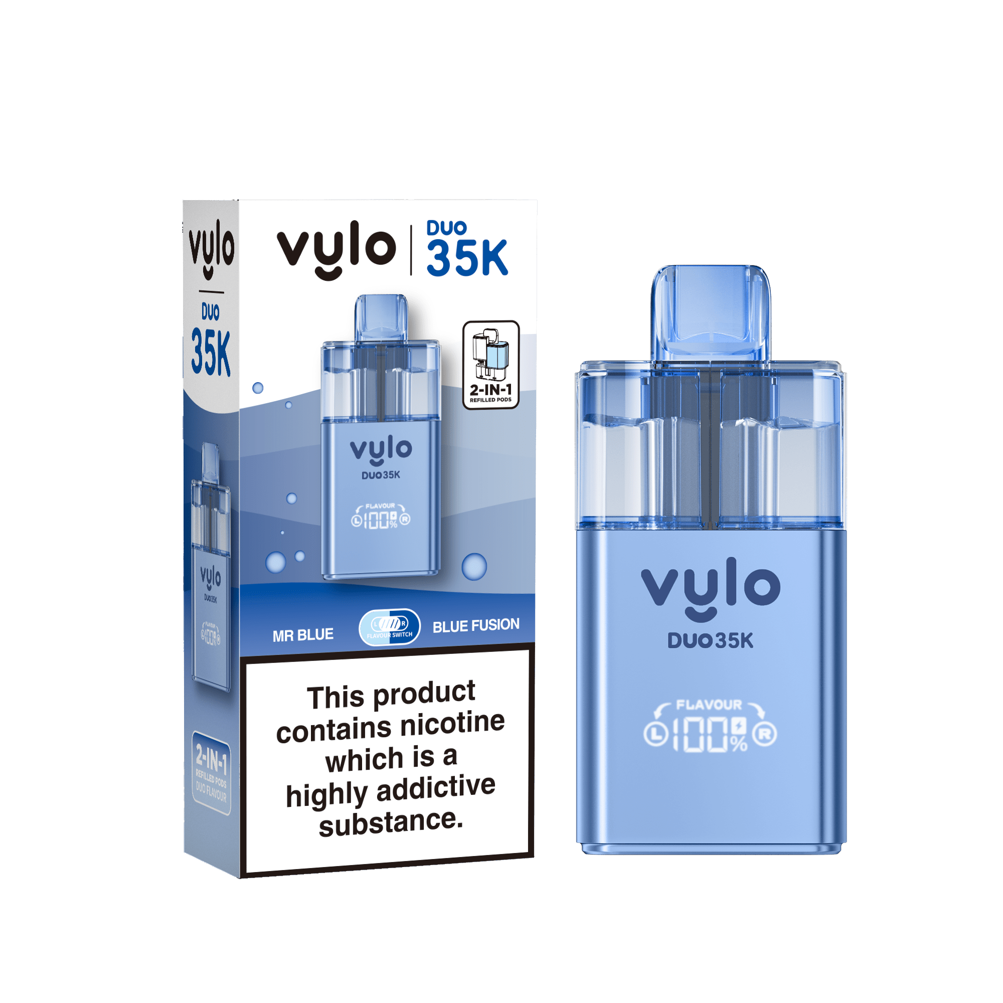 buy Vylo Duo 35k Prefilled 2 in 1 Pod Vape Box of 5 at Wolfvapes.co.uk
