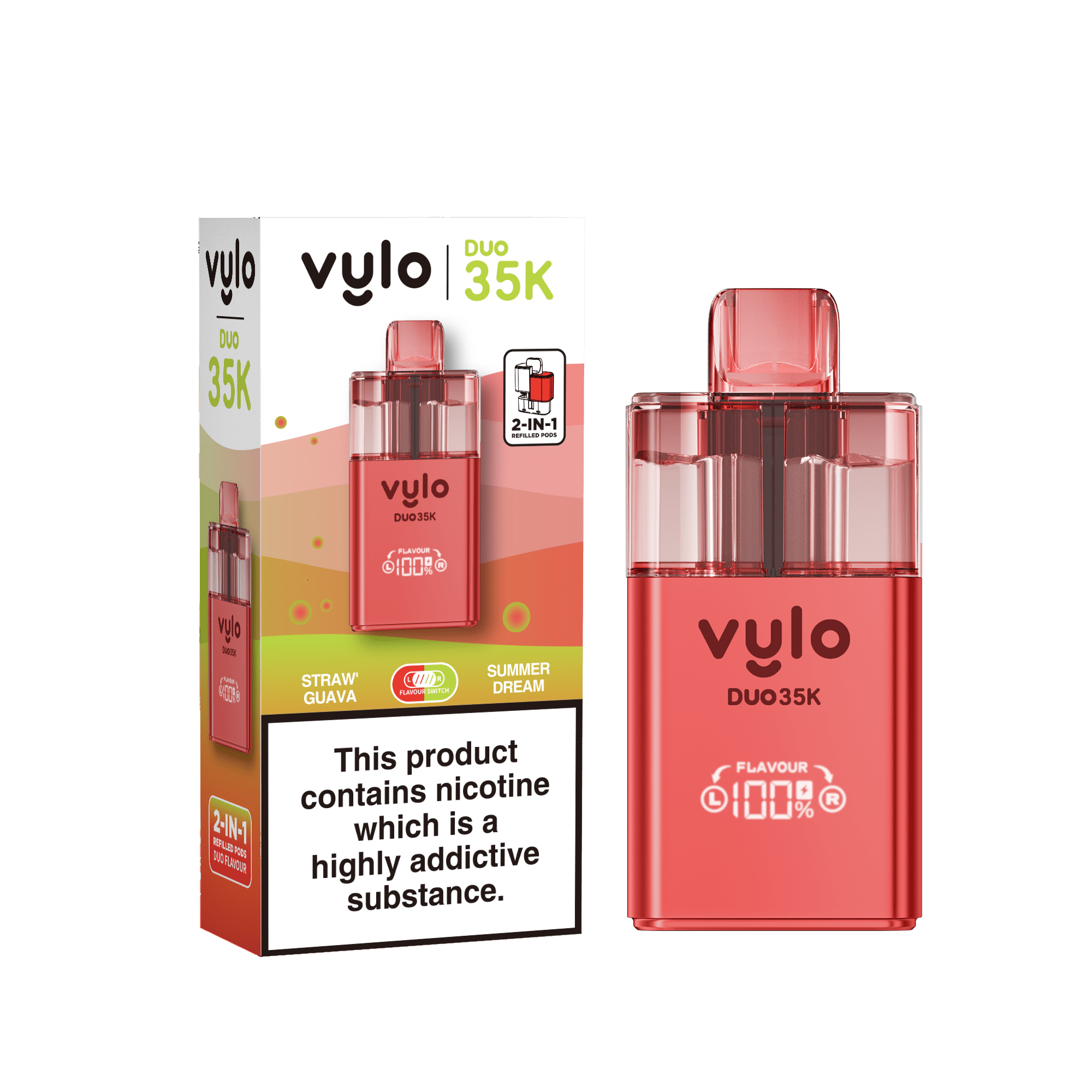 buy Vylo Duo 35k Prefilled 2 in 1 Pod Vape Box of 5 at Wolfvapes.co.uk
