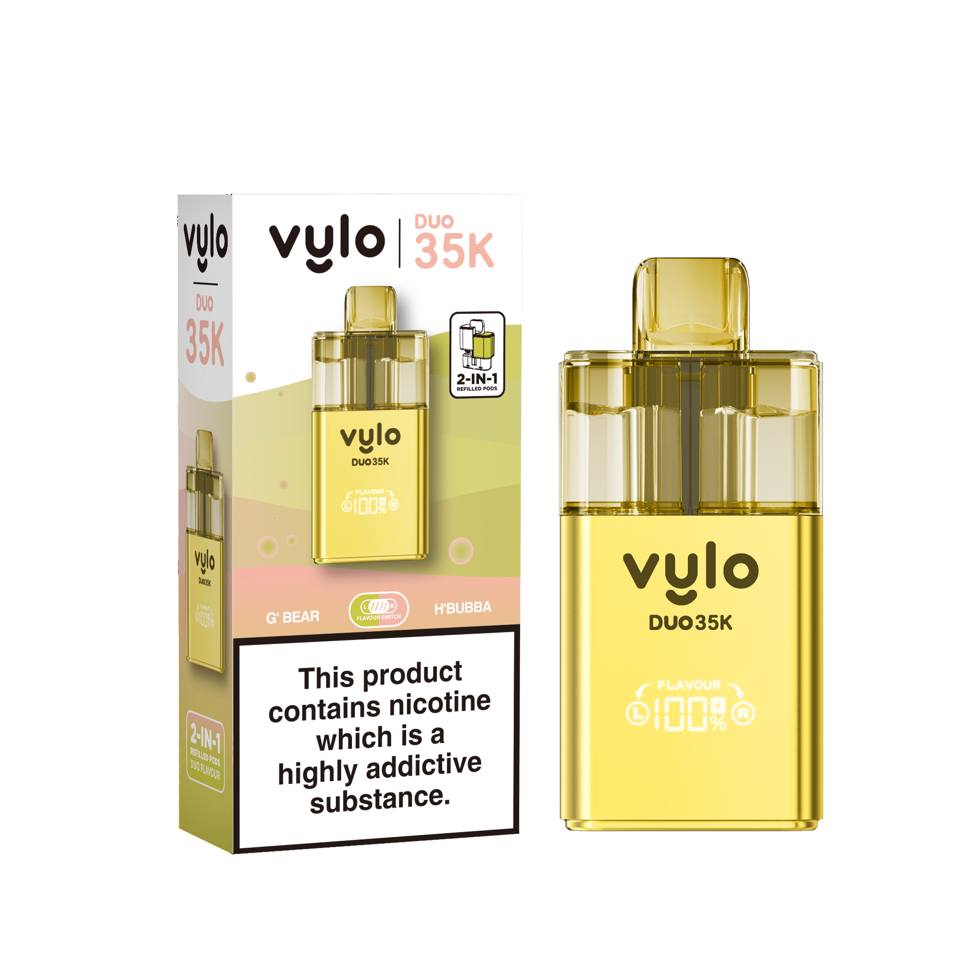 buy Vylo Duo 35k Prefilled 2 in 1 Pod Vape Box of 5 at Wolfvapes.co.uk