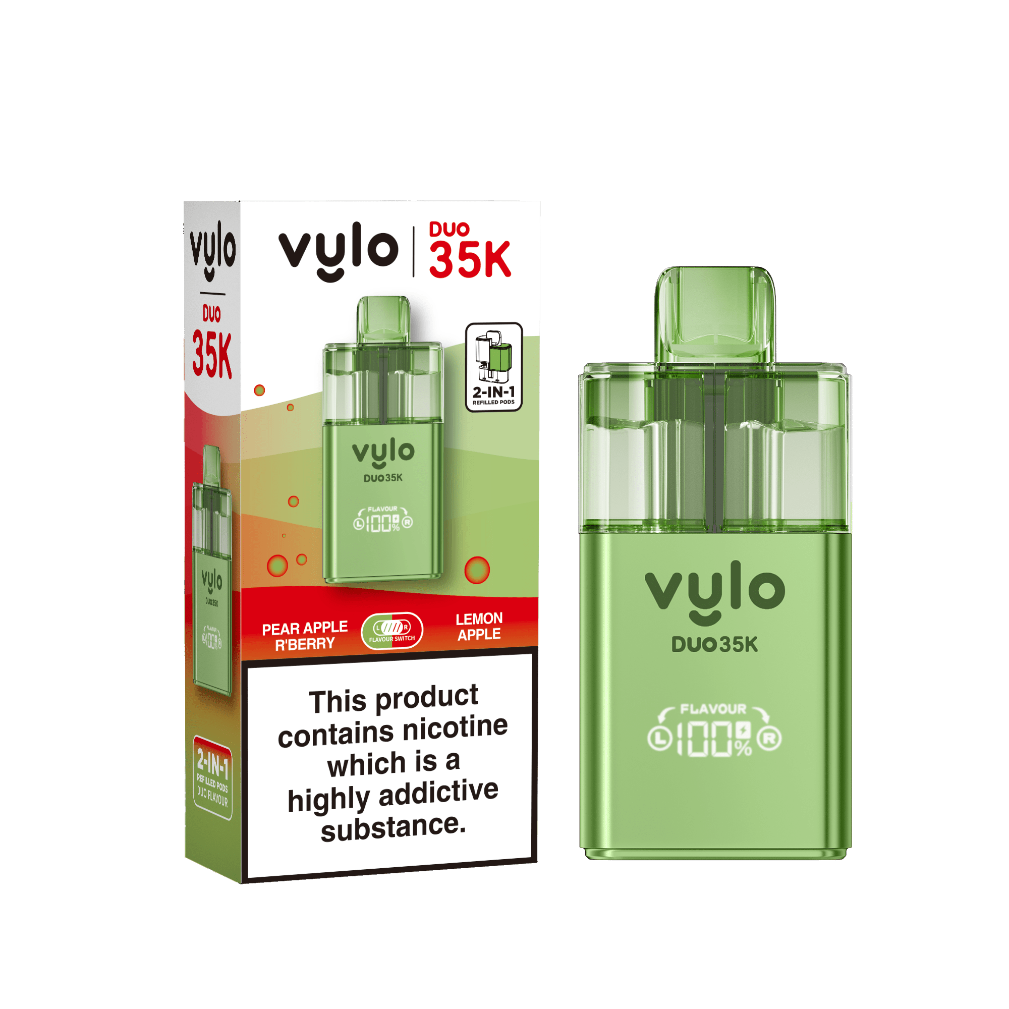 buy Vylo Duo 35k Prefilled 2 in 1 Pod Vape Box of 5 at Wolfvapes.co.uk