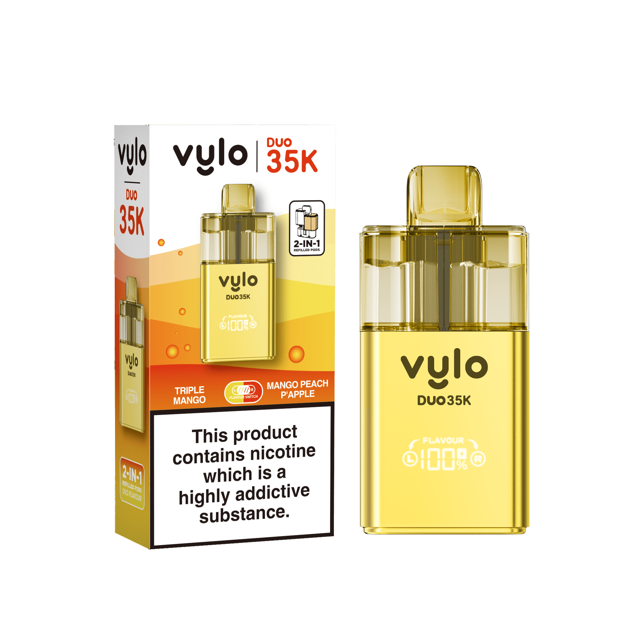 buy Vylo Duo 35k Prefilled 2 in 1 Pod Vape Box of 5 at Wolfvapes.co.uk
