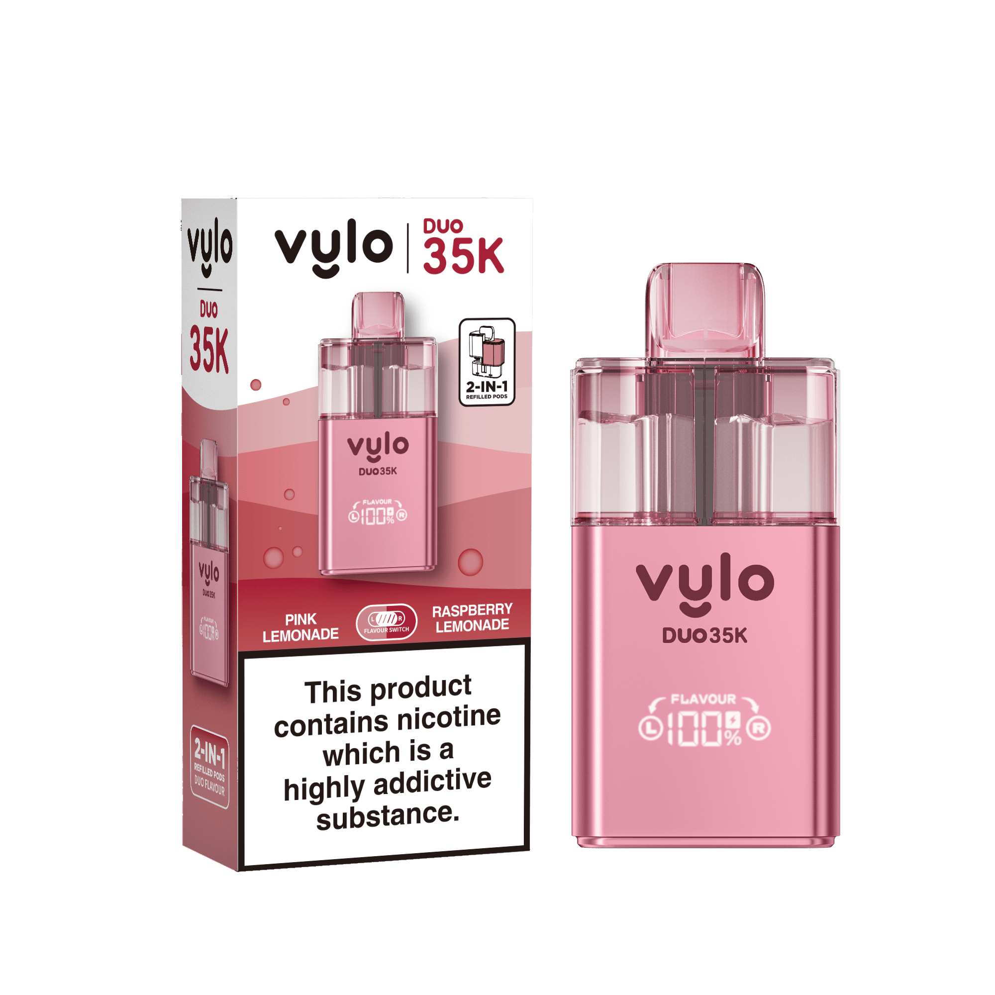 buy Vylo Duo 35k Prefilled 2 in 1 Pod Vape Box of 5 at Wolfvapes.co.uk