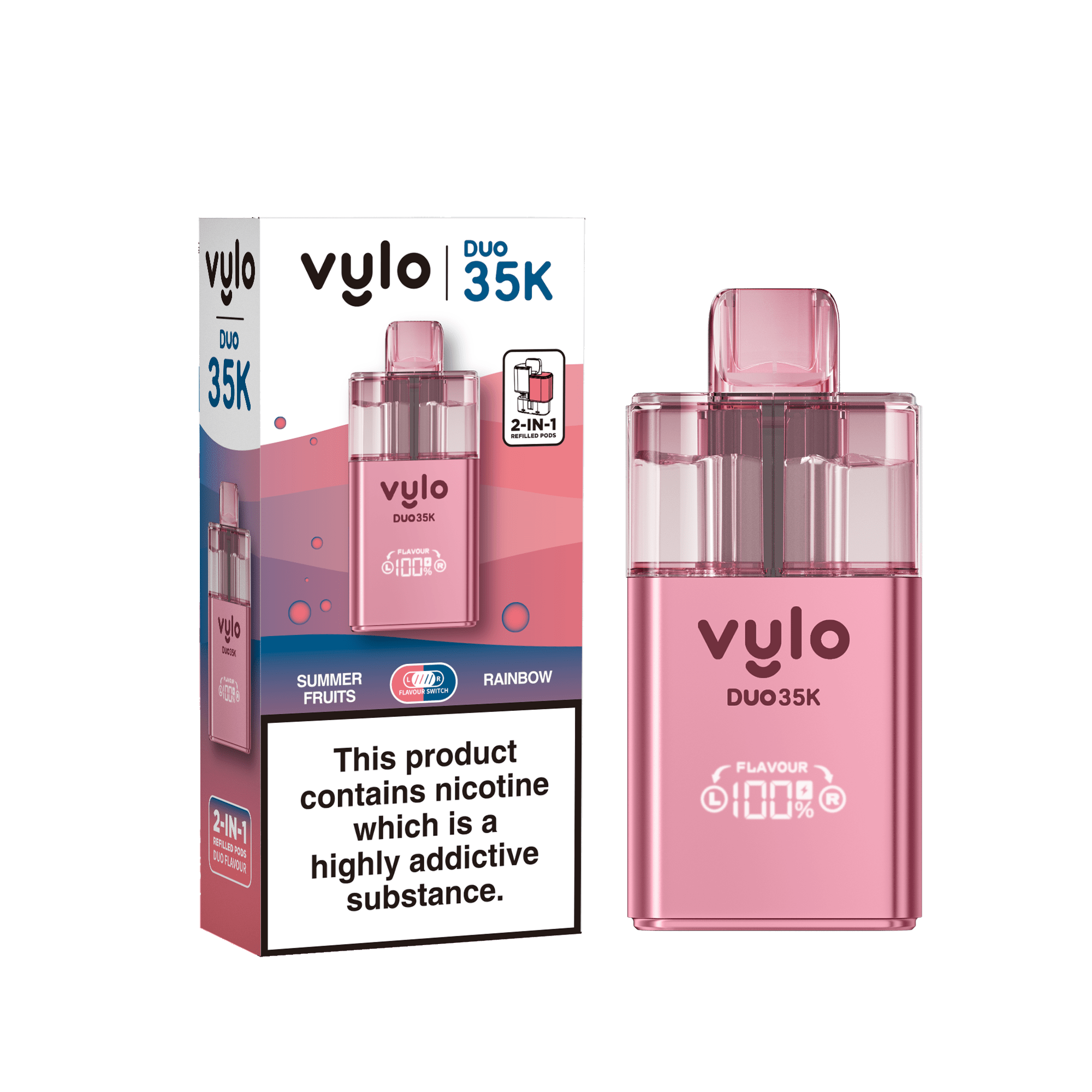 buy Vylo Duo 35k Prefilled 2 in 1 Pod Vape Box of 5 at Wolfvapes.co.uk