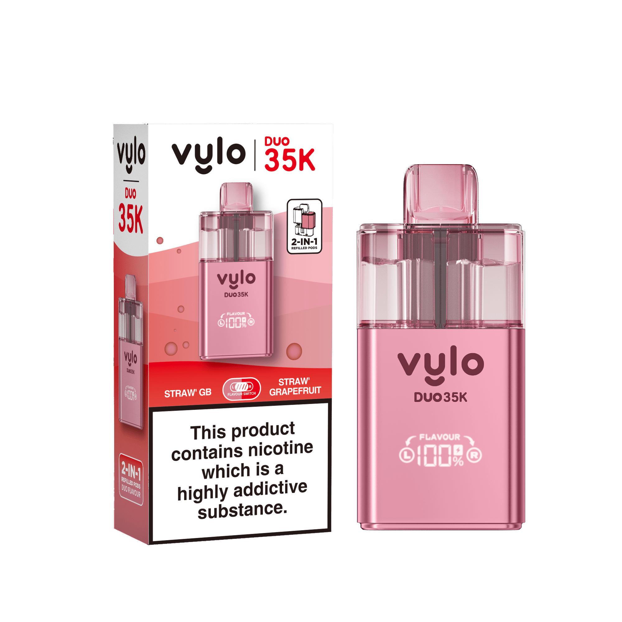 buy Vylo Duo 35k Prefilled 2 in 1 Pod Vape Box of 5 at Wolfvapes.co.uk