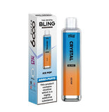 Crystal Bling 6000 Puffs Disposable Vape Pod Box of 10 - Wolfvapes.co.uk-Ice Pop