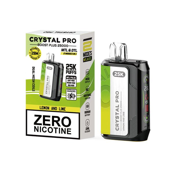 buy Crystal Pro Boost Plus 25k Disposable Vape Box of 5 at Wolfvapes.co.uk