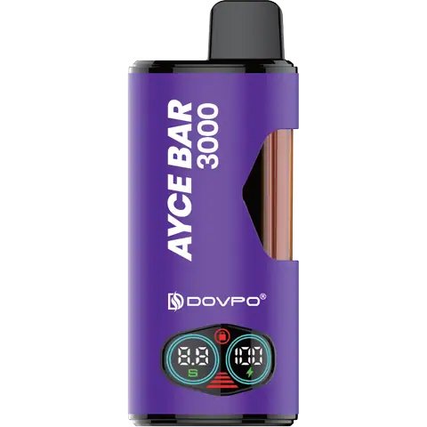 Dovpo Ayce Bar 3000 Puffs Disposable Vape Device 4 in 1 - Box of 5 - Wolfvapes.co.uk-Purple Bar