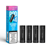 Elf Bar 4 - In - 1 Prefilled Replacement Pods - Wolfvapes.co.uk - Ice Drinks Edition