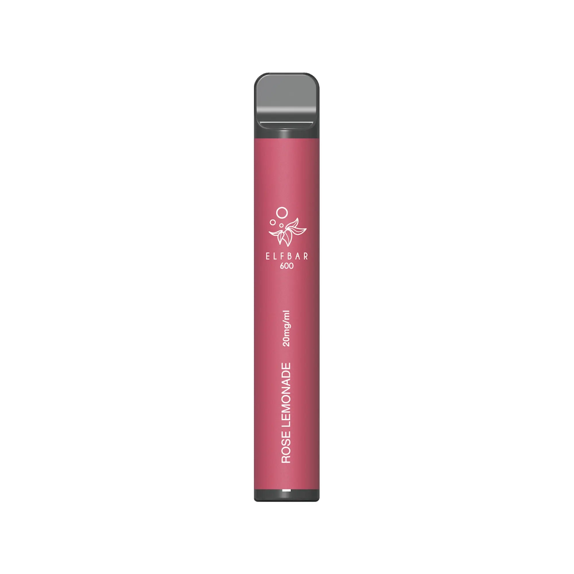 Elf Bar 600 Disposable Vape Pod - Box of 10 - Wolfvapes.co.uk - Rose Lemonade