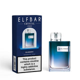 ELF Bar Crystal CR600 Puffs Disposable Vape Device Box of 10 - Wolfvapes.co.uk-Blueberry