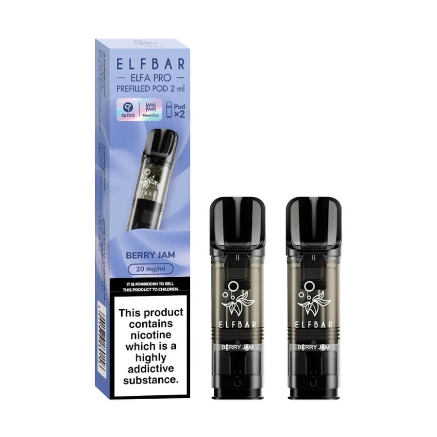 Elf Bar Elfa Pro Pods For Replacement - 2pack - Wolfvapes.co.uk-Berry Jam