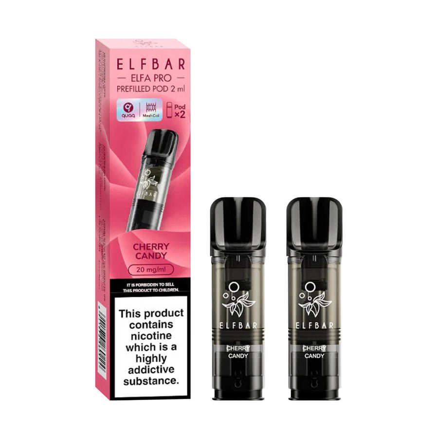 Elf Bar Elfa Pro Pods For Replacement - 2pack - Wolfvapes.co.uk-Cherry Candy