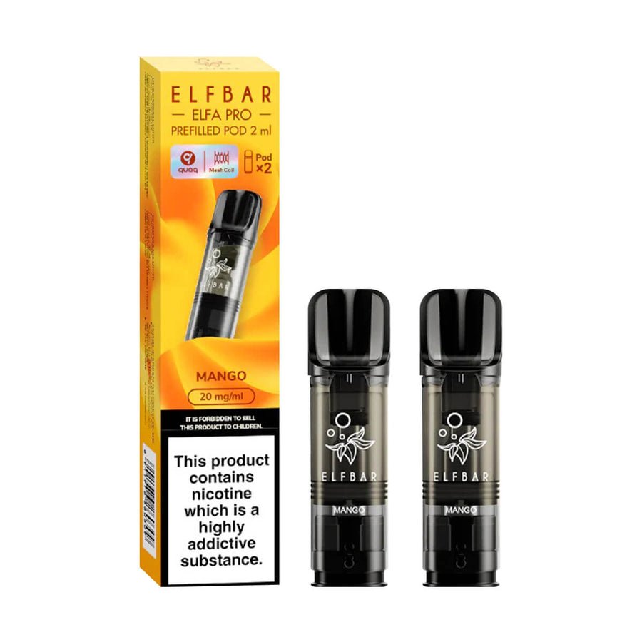 Elf Bar Elfa Pro Pods For Replacement - 2pack - Wolfvapes.co.uk-Mango