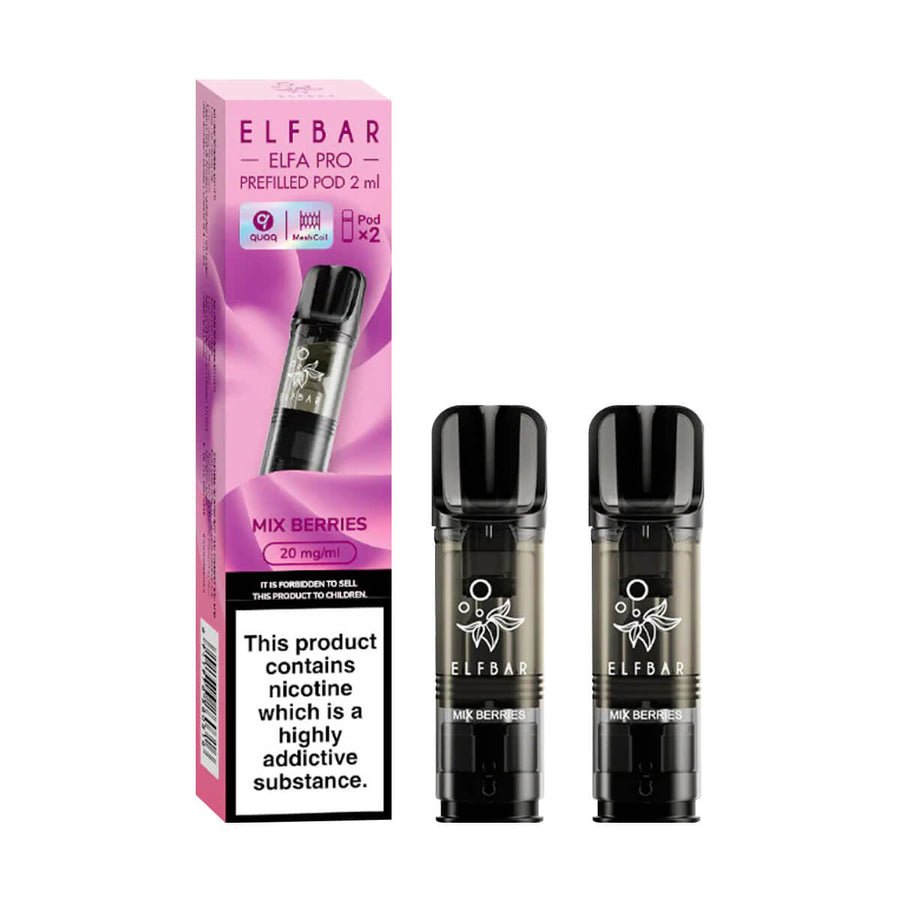 Elf Bar Elfa Pro Pods For Replacement - 2pack - Wolfvapes.co.uk-Mix Berries