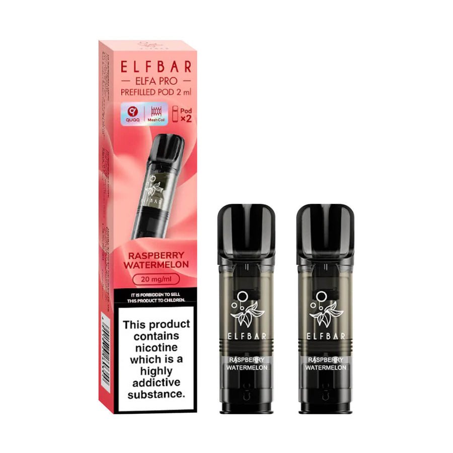 Elf Bar Elfa Pro Pods For Replacement - 2pack - Wolfvapes.co.uk-Raspberry Watermelon