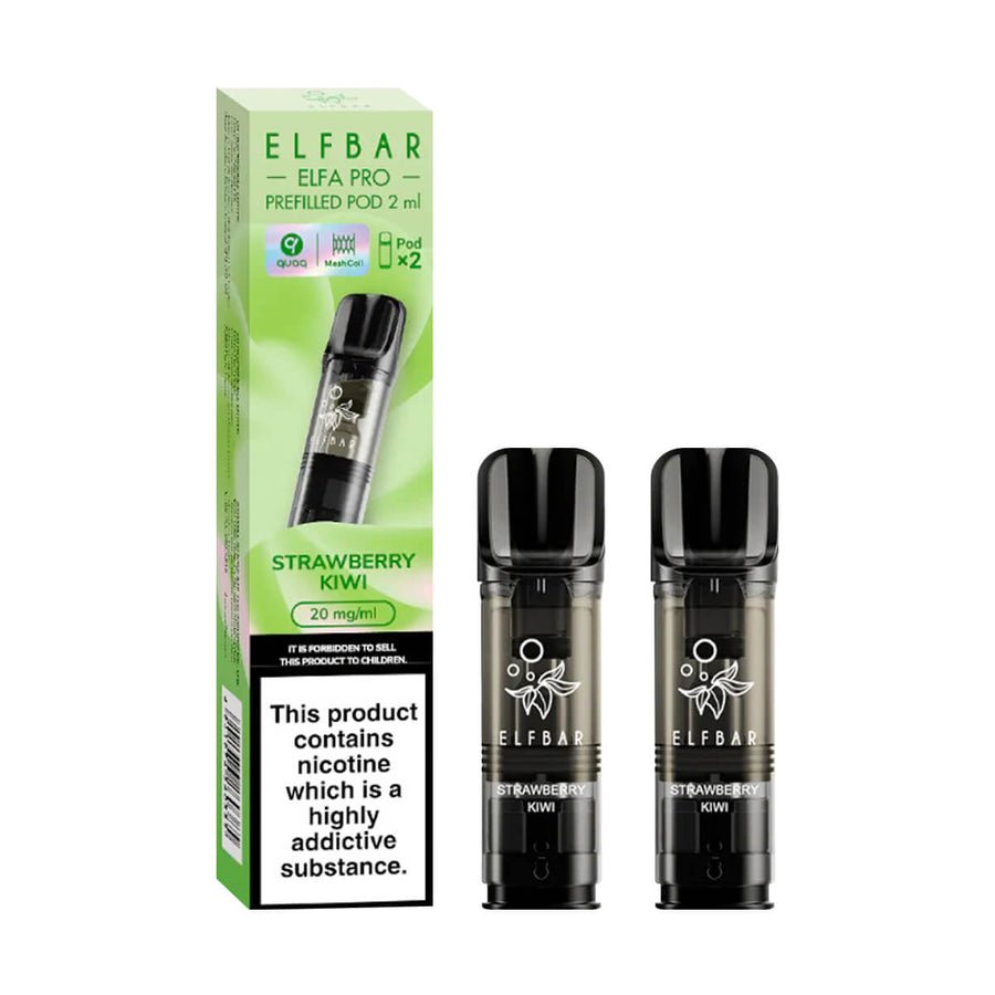 Elf Bar Elfa Pro Pods For Replacement - 2pack - Wolfvapes.co.uk-Strawberry Kiwi