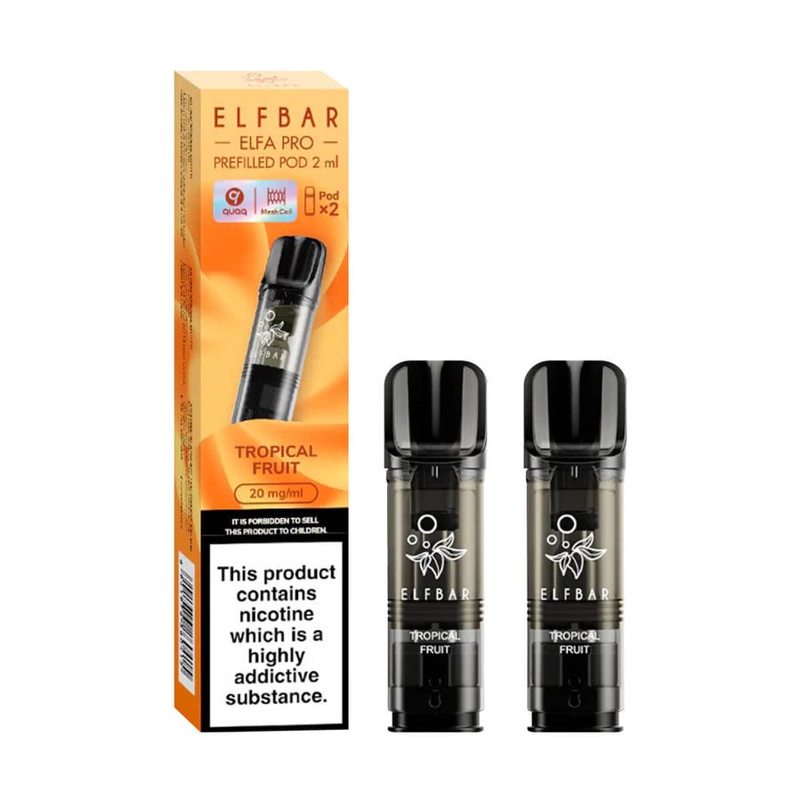 Elf Bar Elfa Pro Pods For Replacement - 2pack - Wolfvapes.co.uk-Tropical Fruit