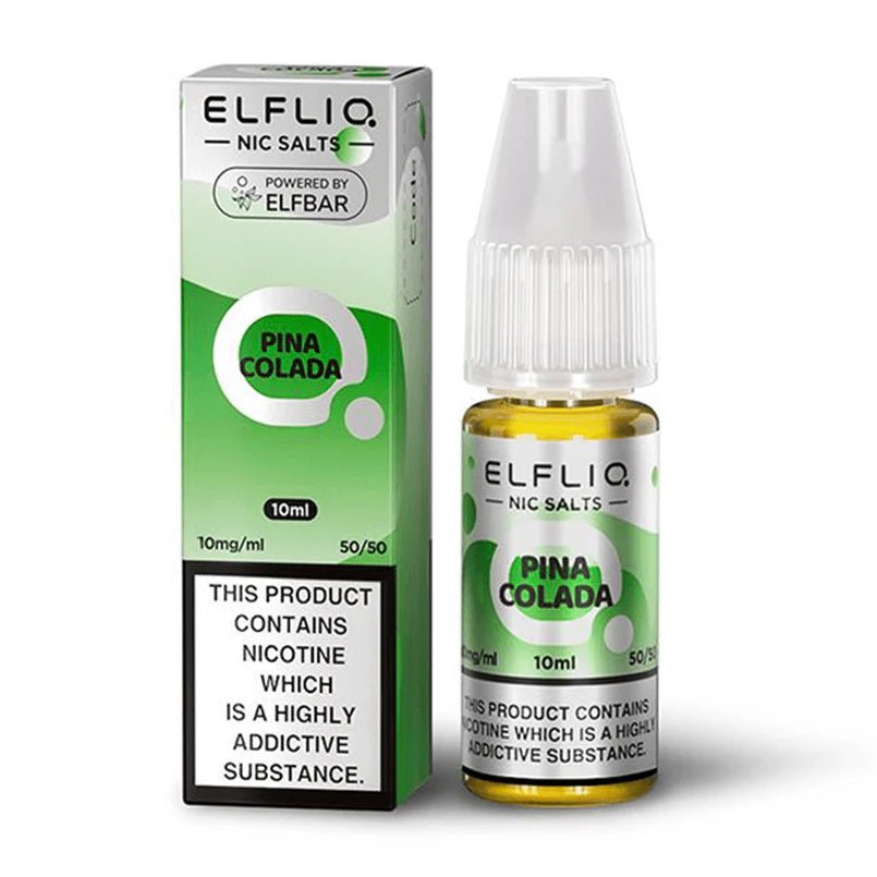 Elf Bar Elfliq 10ml Nic Salt - Box of 10 - Wolfvapes.co.uk - Pina Colada