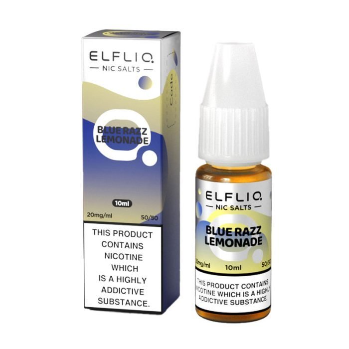 Elf Bar Elfliq 10ml Nic Salt - Wolfvapes.co.uk - Blue Razz Lemonade