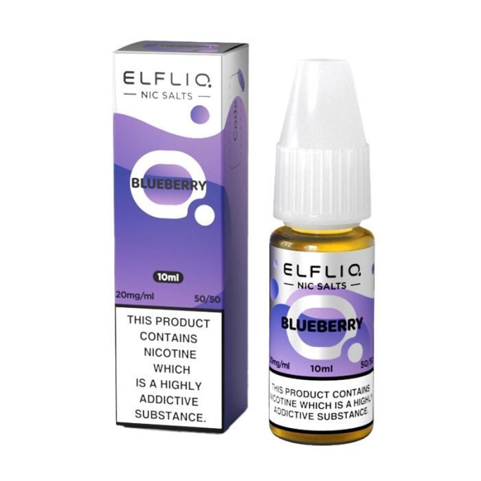 Elf Bar Elfliq 10ml Nic Salt - Wolfvapes.co.uk - Blueberry