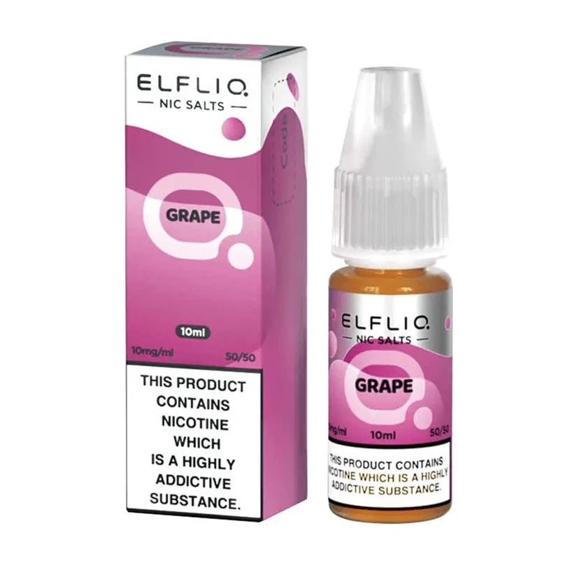 Elf Bar Elfliq 10ml Nic Salt - Wolfvapes.co.uk - Grape