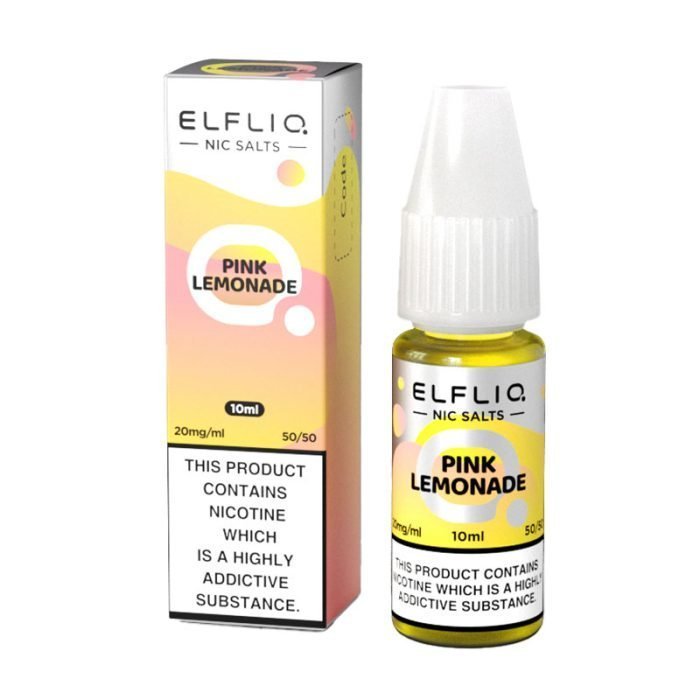 Elf Bar Elfliq 10ml Nic Salt - Wolfvapes.co.uk - Pink Lemonade