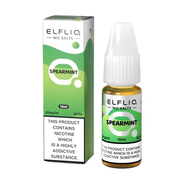 Elf Bar Elfliq 10ml Nic Salt - Wolfvapes.co.uk - Spearmint