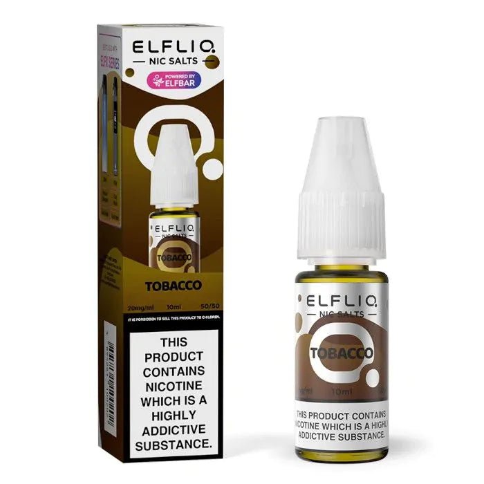 Elf Bar Elfliq 10ml Nic Salt - Wolfvapes.co.uk - Tobacco *New*