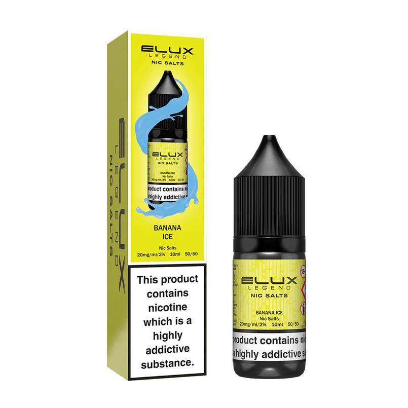 Elux Legend Nic Salts - 10ml E-liquids - Box of 10 - Wolfvapes.co.uk-Banana Ice